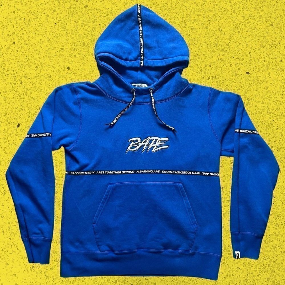BAPE hoodie sweatshirt blue men’s medium streetwear